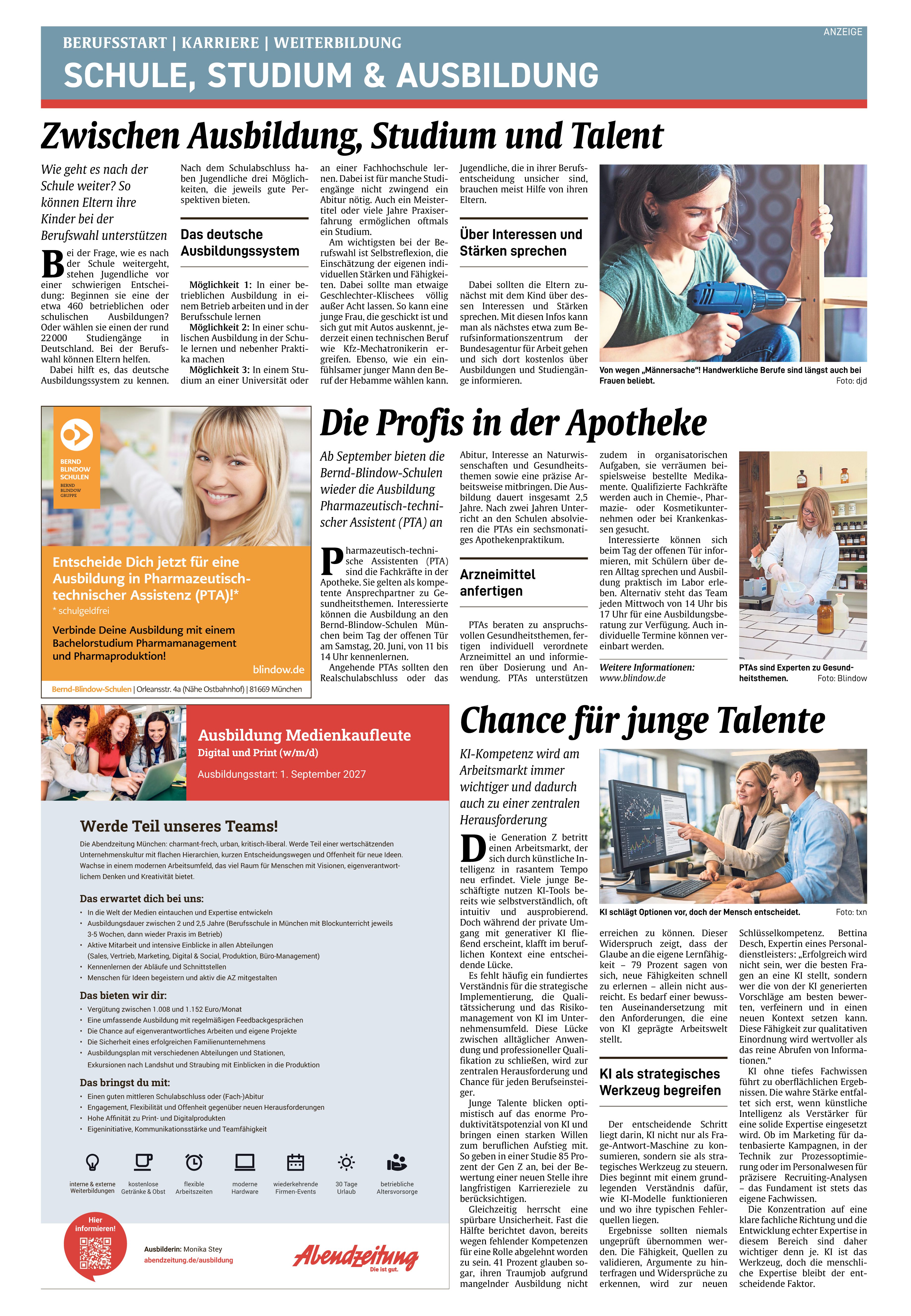 Schule, Studium, Ausbildung