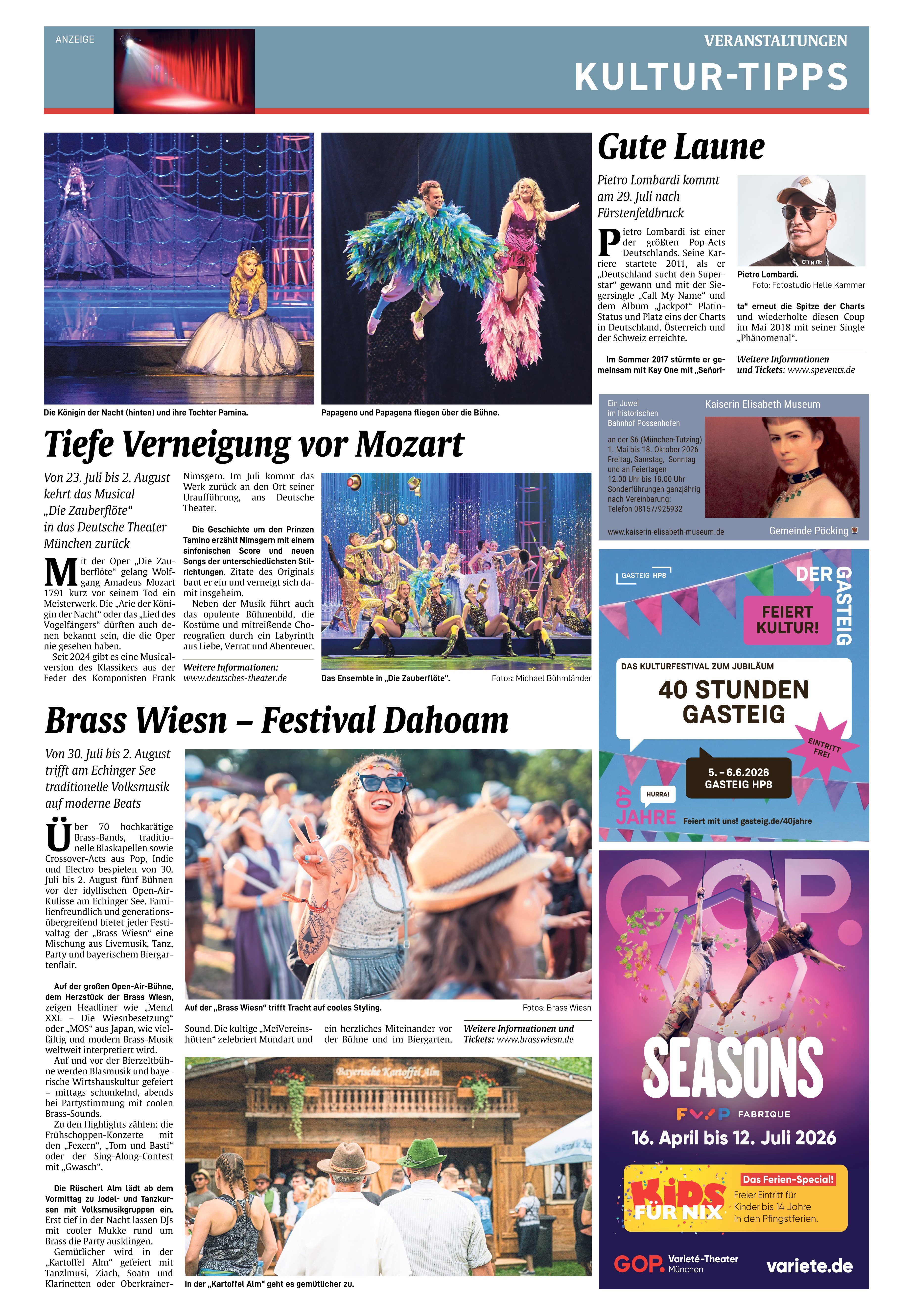 Kultur-Tipps