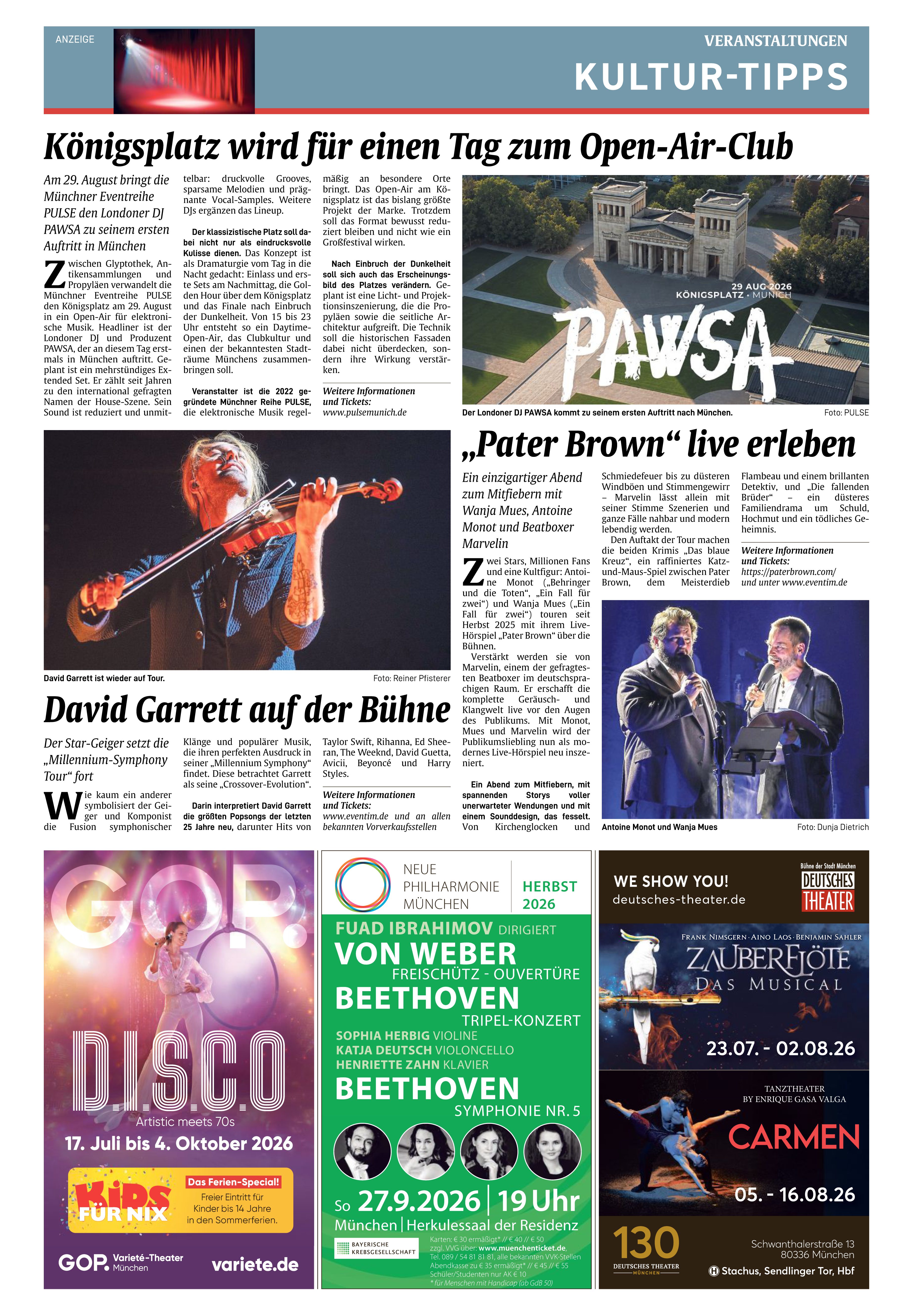 Kultur-Tipps