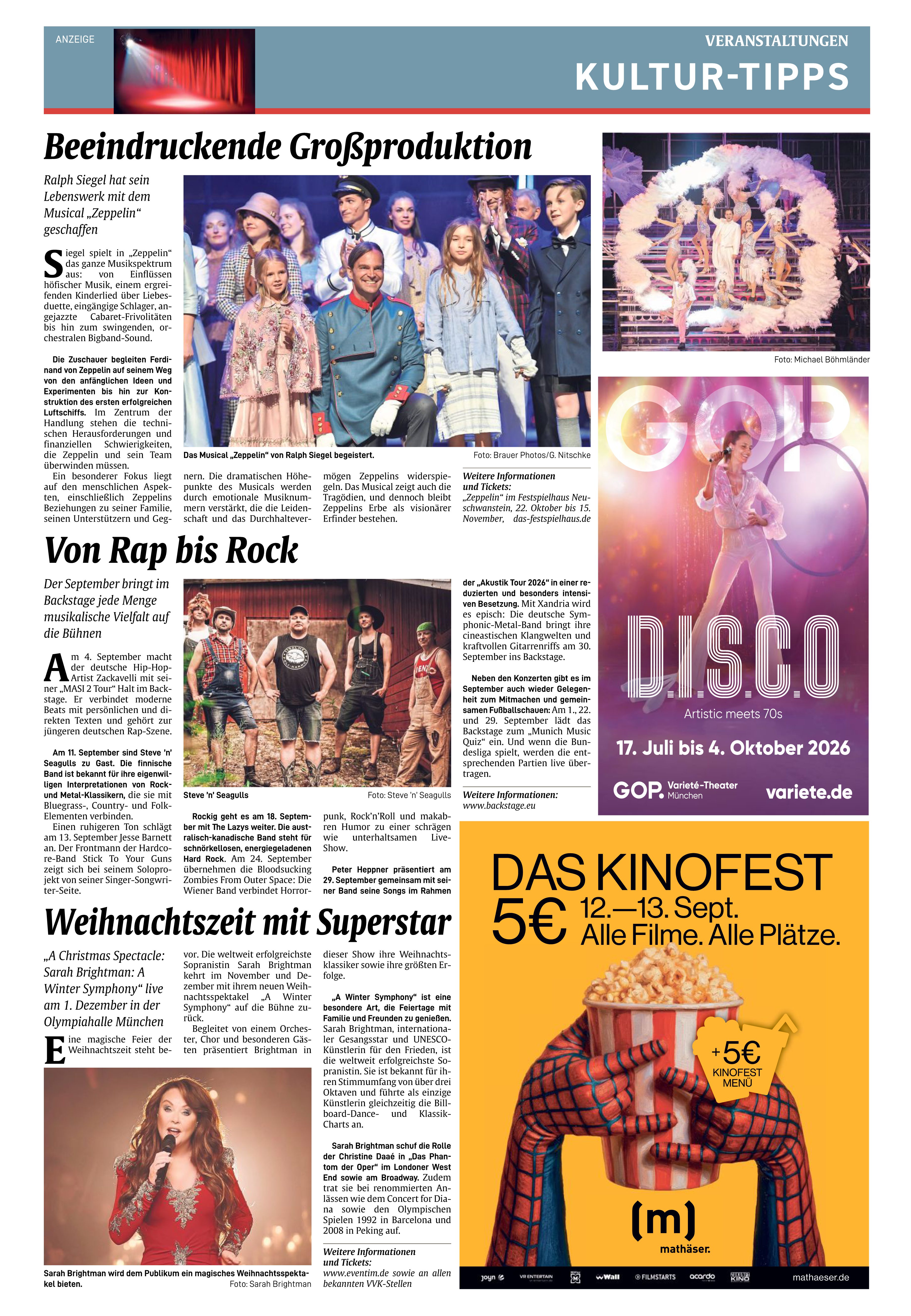 Kultur-Tipps
