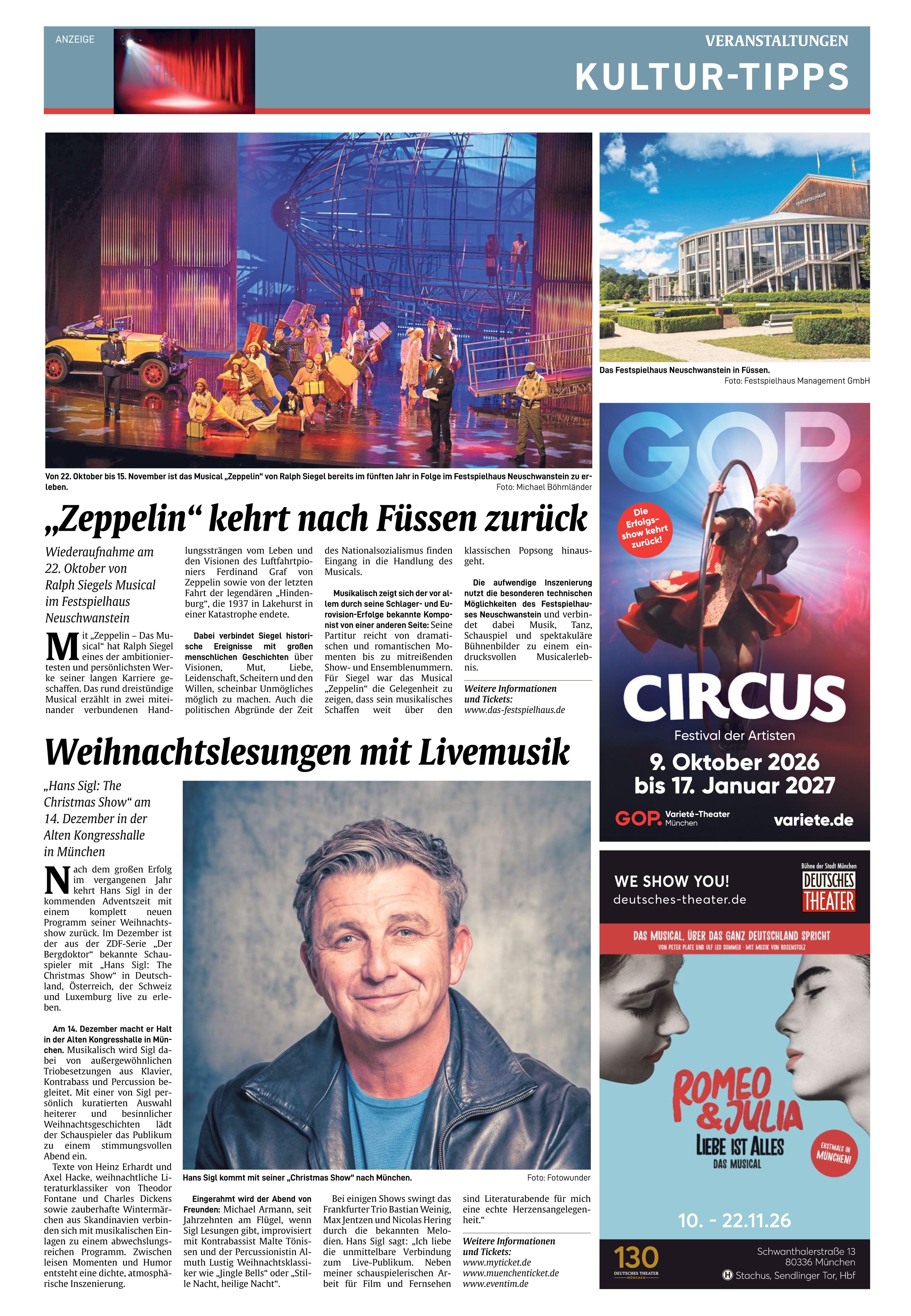 Kultur-Tipps